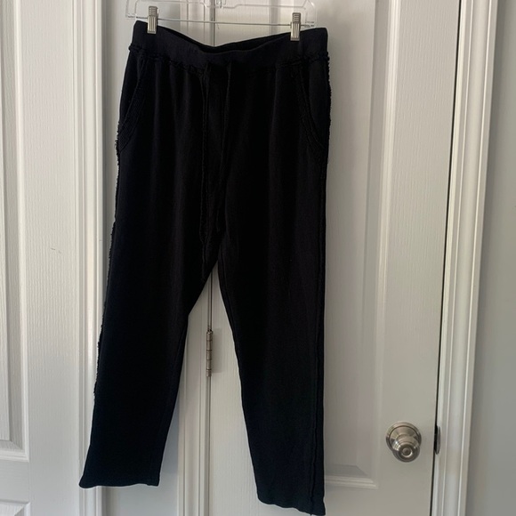 Mododoc Lightweight Pants sweatpants‎ Drawstring Lounge Joggers S Black lace - Picture 2 of 14